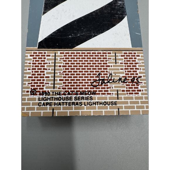 1990 The Cats Meow Cape Hatteras Lighthouse Series READ DESCRIPTION - Picture 5 of 8